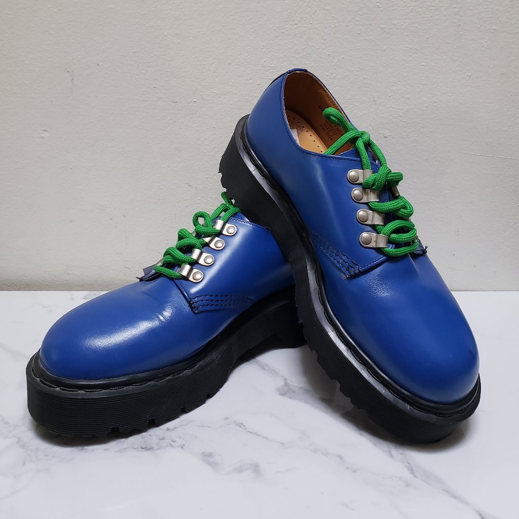 Vintage Dr. Martens Electric Blue Platform Oxfords